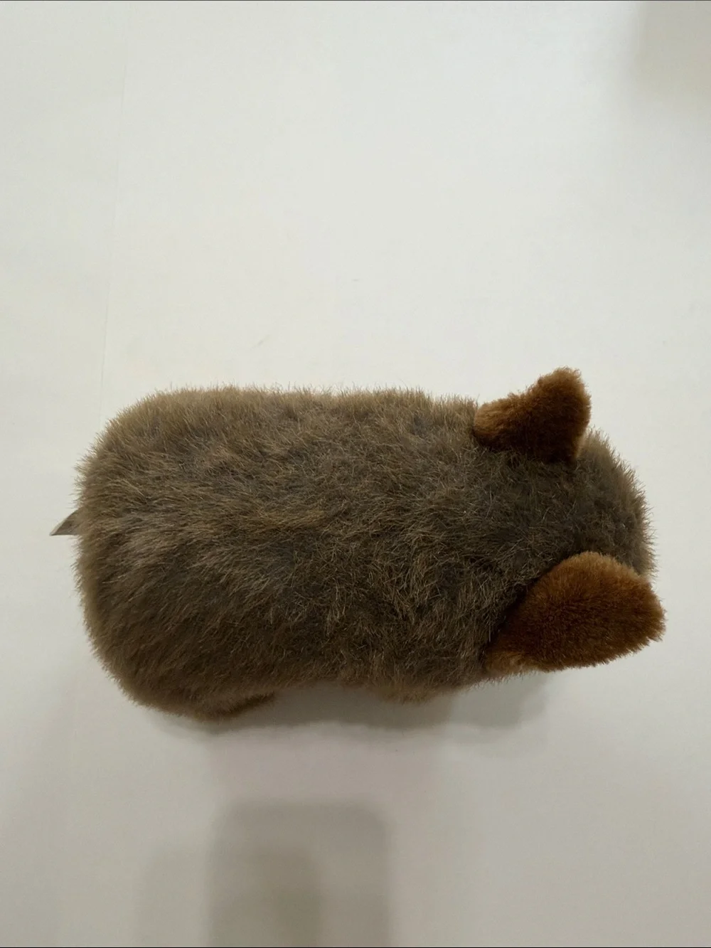 Vintage Plush Small Pet Bunny Toy - Brown Australian Wombat